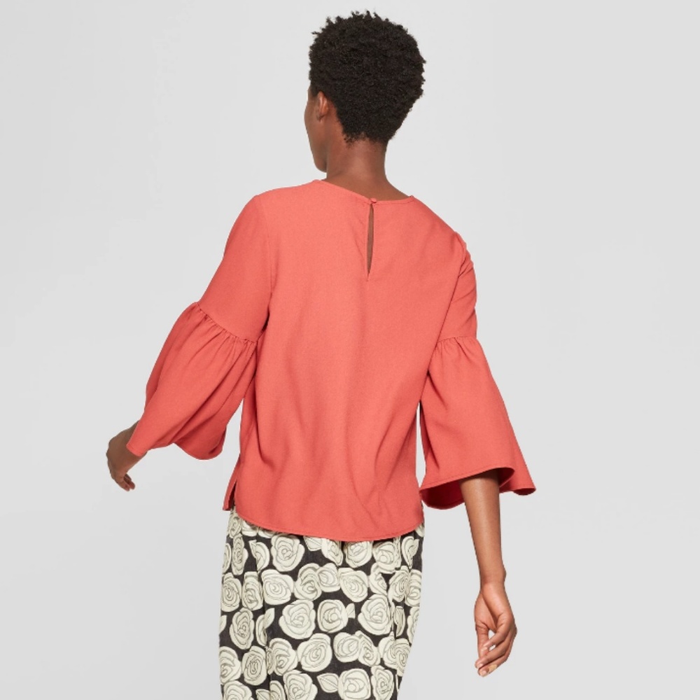 Who What Wear | NWT Wide Bell Sleeve Blouse - Picture 7 of 7